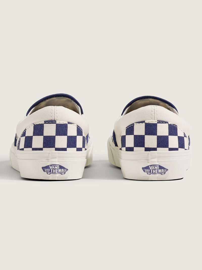 Zapatilla Adulto Slip On Checker Azul Vans