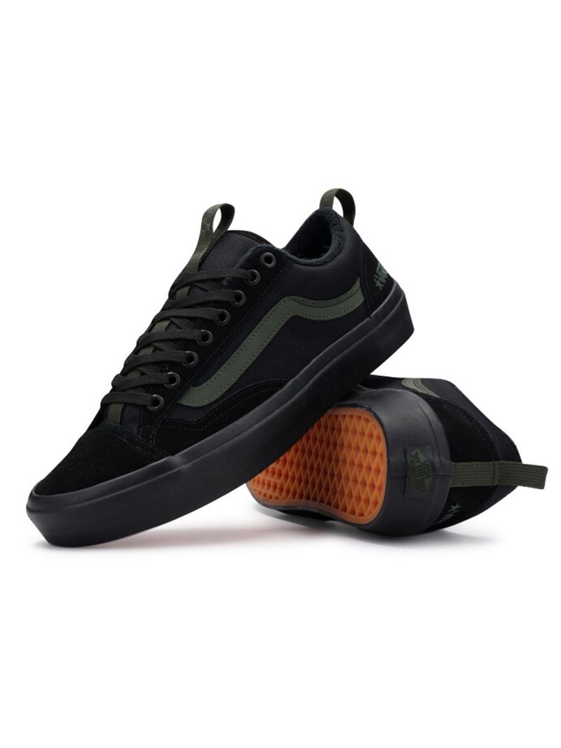 Zapatilla Hombre Skate Old Skool 36+ Atiba Negro Vans