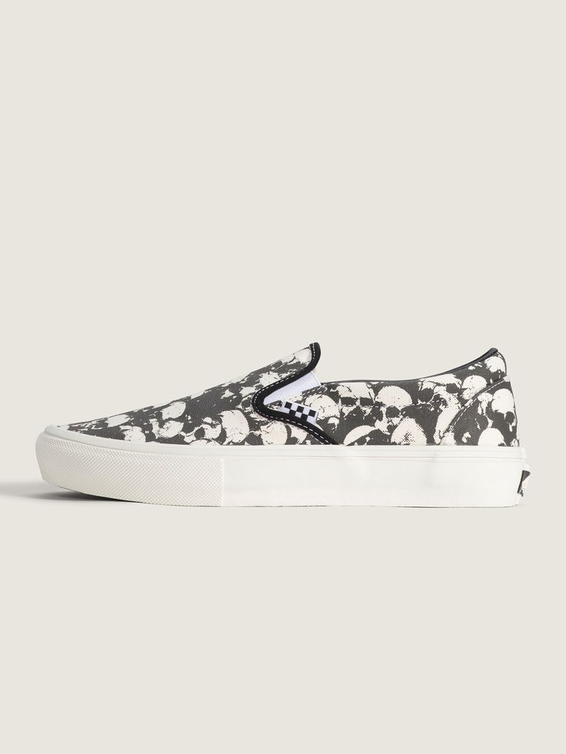 Zapatilla Hombre Skate Slip On Gris Vans