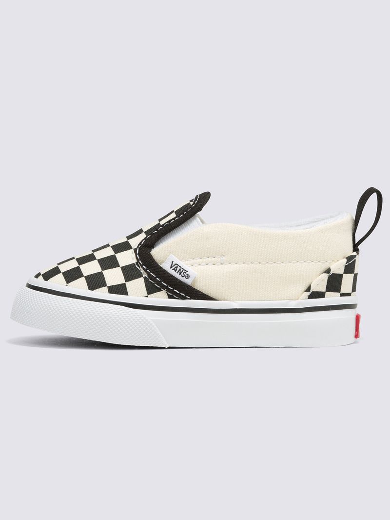 Zapatillas Td Slip-On V Toddler (1-4 añOs) (Checkerboard) Black/White