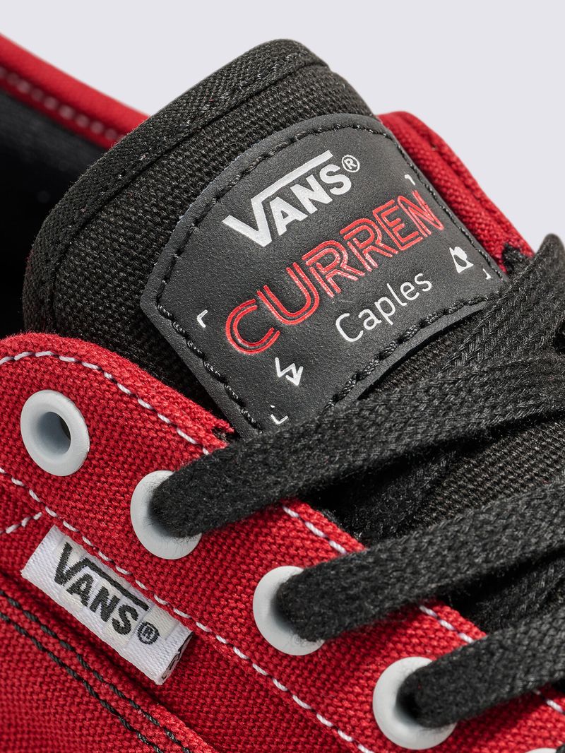 Zapatilla Hombre Skate Curren Caples Rojo Vans