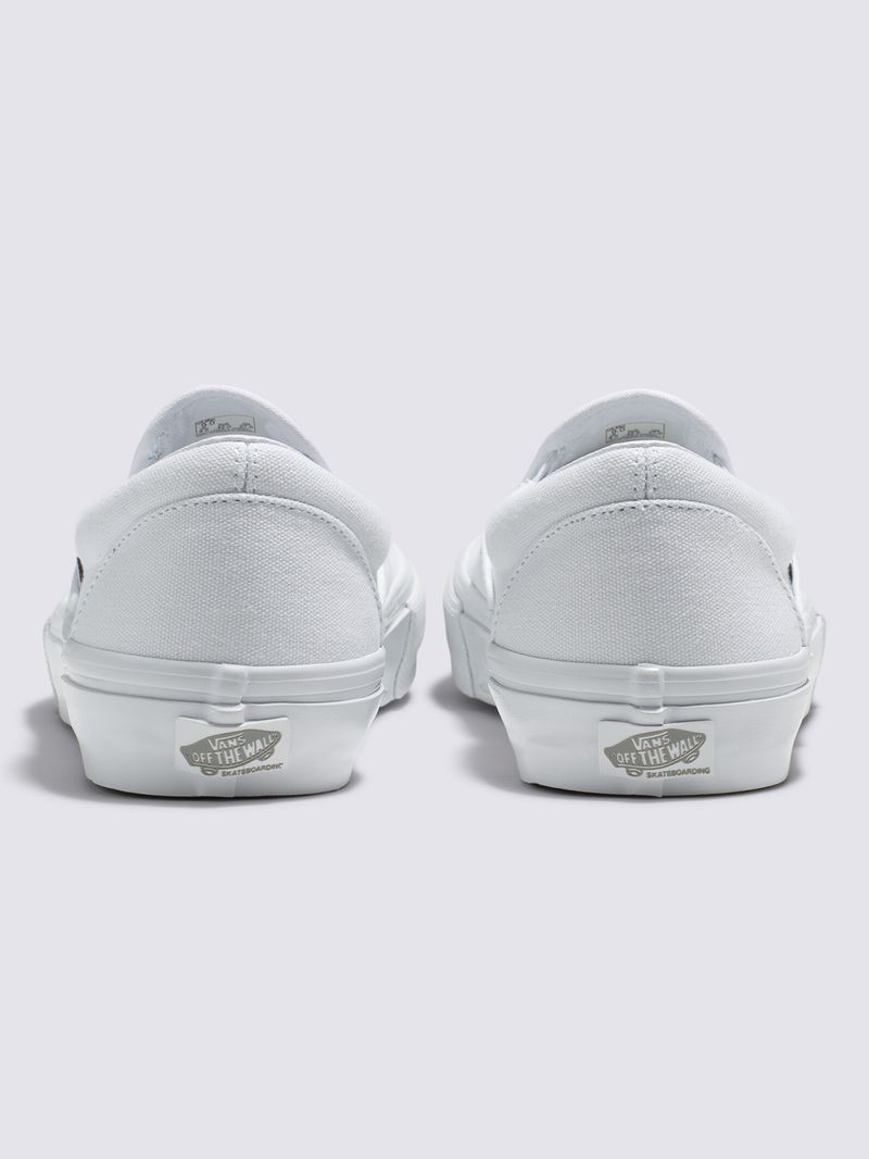 Zapatilla Adulto Skate Slip On Blanco Vans
