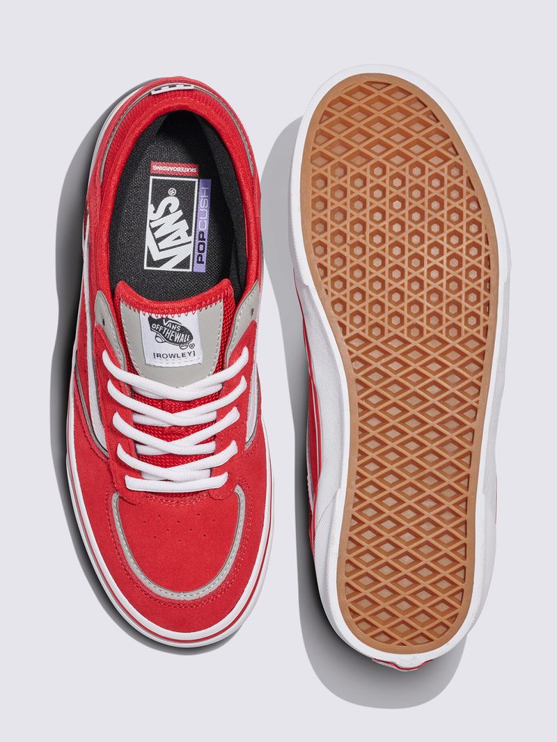 Zapatilla Adulto Skate Rowley Rojo Vans