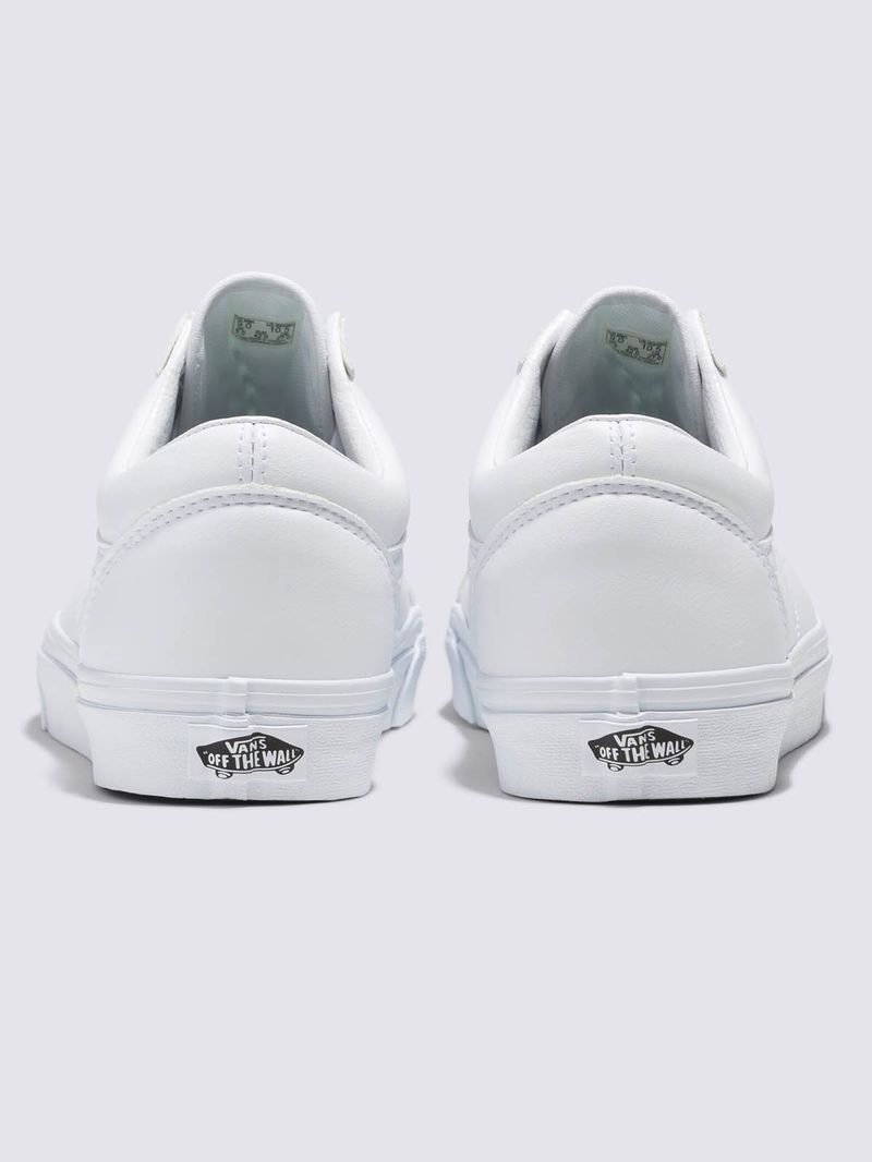 Zapatilla Adulto Old Skool Cuero Blanco Vans