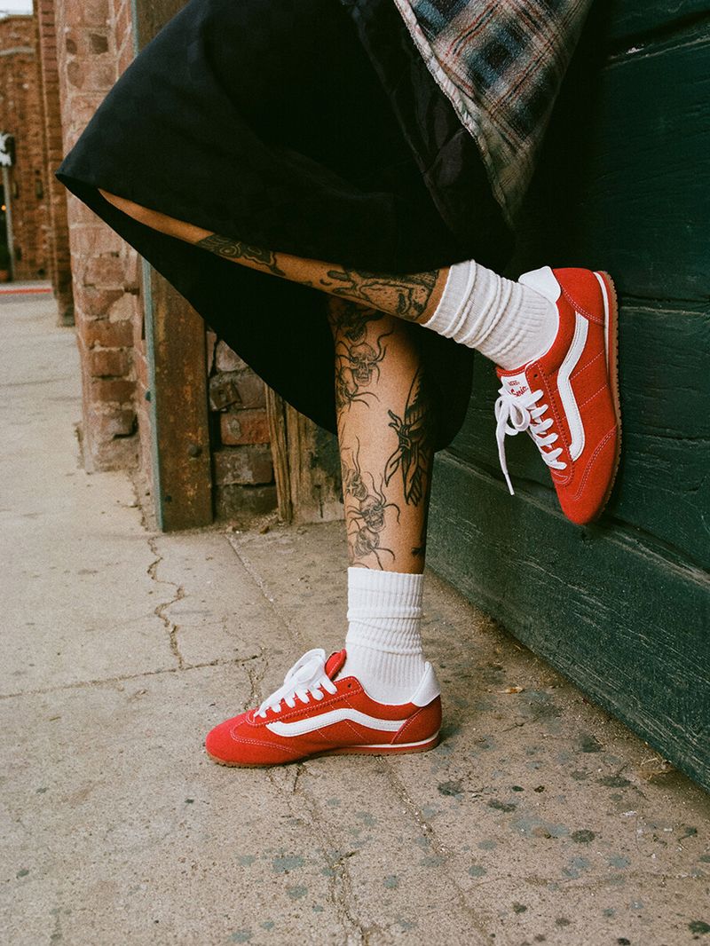 Zapatilla Mujer Super Lowpro Rojo Vans