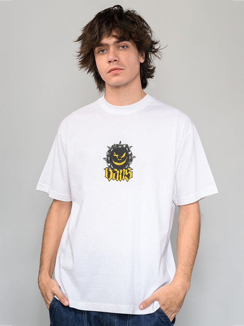 Polera M/C Hombre Happy Spike Blanco Vans