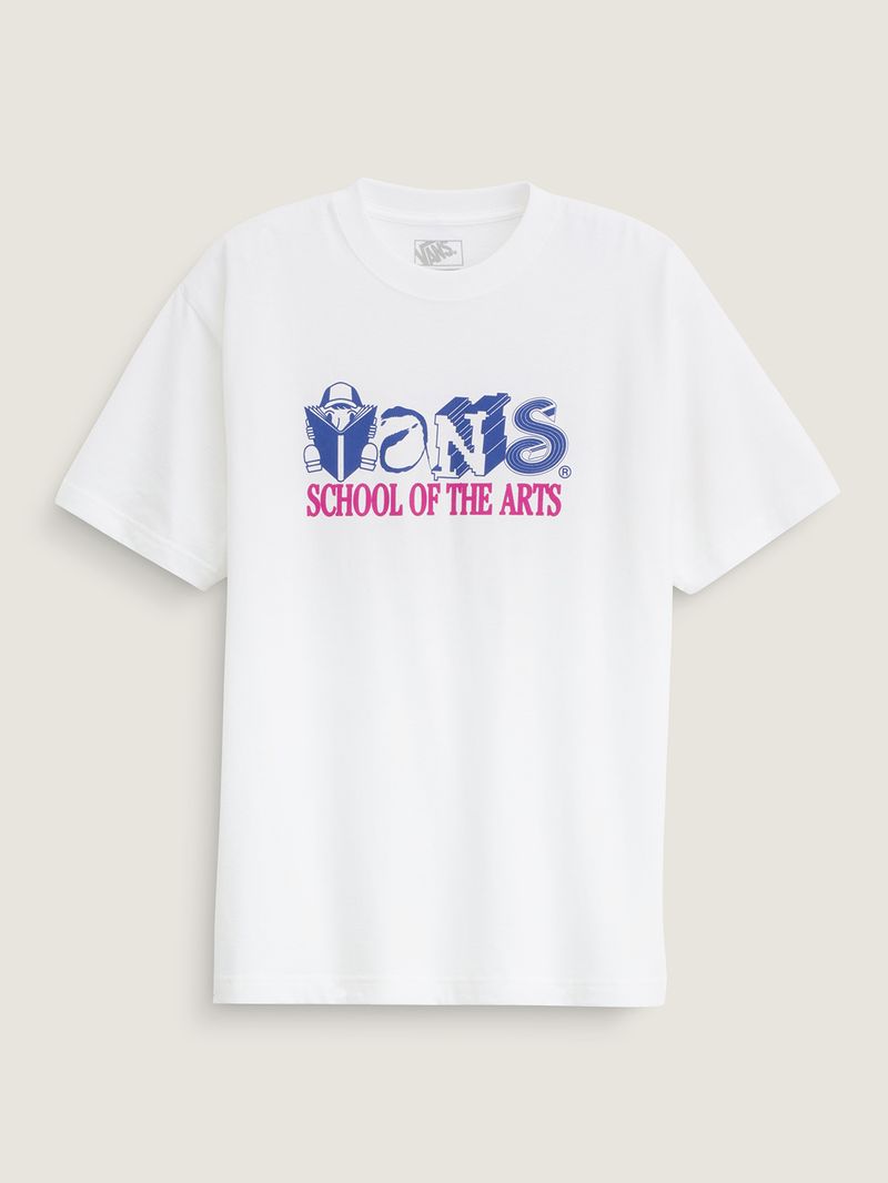 Polera M/C Hombre Art Skool Blanco Vans