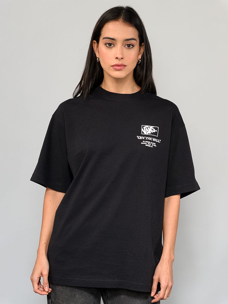 Polera M/C Hombre Circle Bones Negro Vans