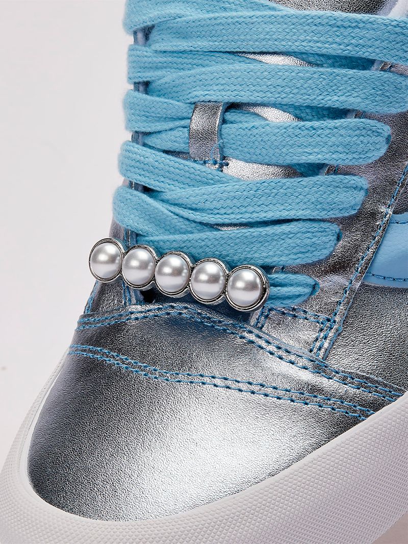 Zapatilla Mujer Knu Skool Celeste Vans