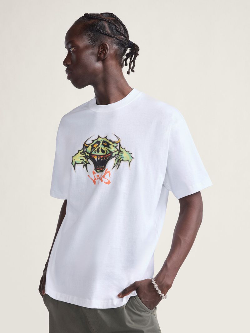 Polera M/C Hombre Goofy Ghoul Blanco Vans
