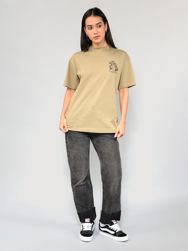 Polera M/C Hombre Moving Co Verde Vans