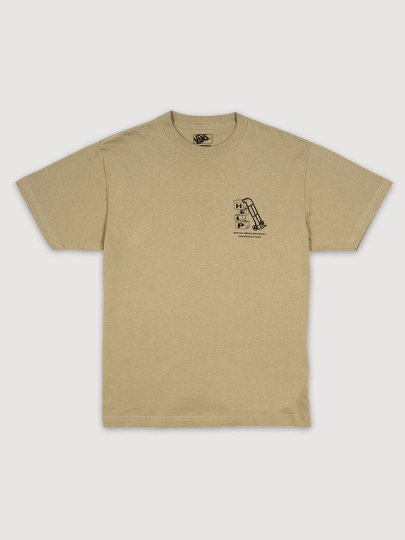 Polera M/C Hombre Moving Co Verde Vans