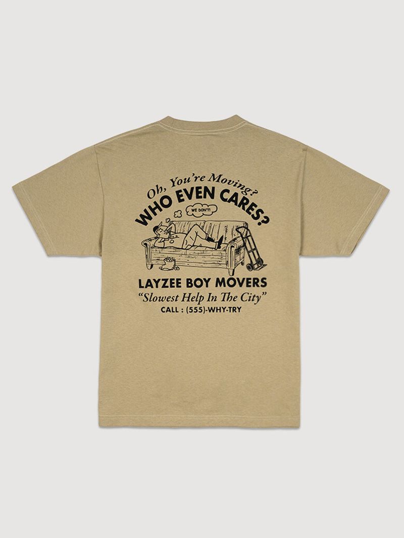 Polera M/C Hombre Moving Co Verde Vans