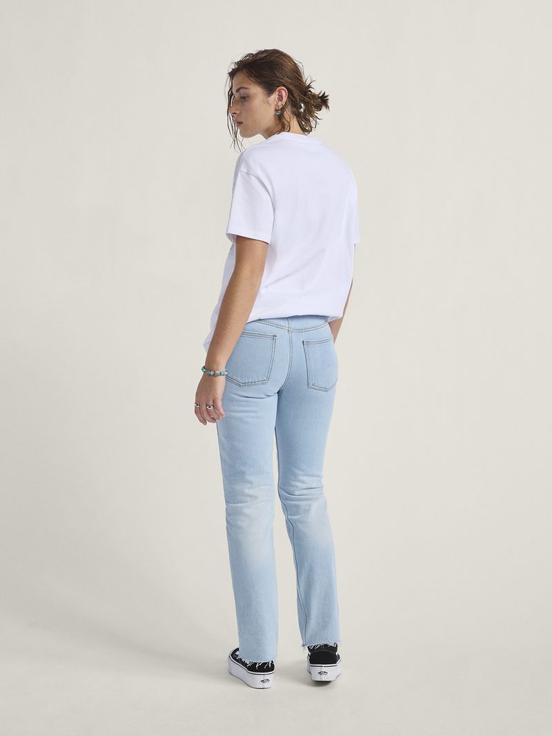 Pantalon Mujer Annabelle Straight Celeste Vans