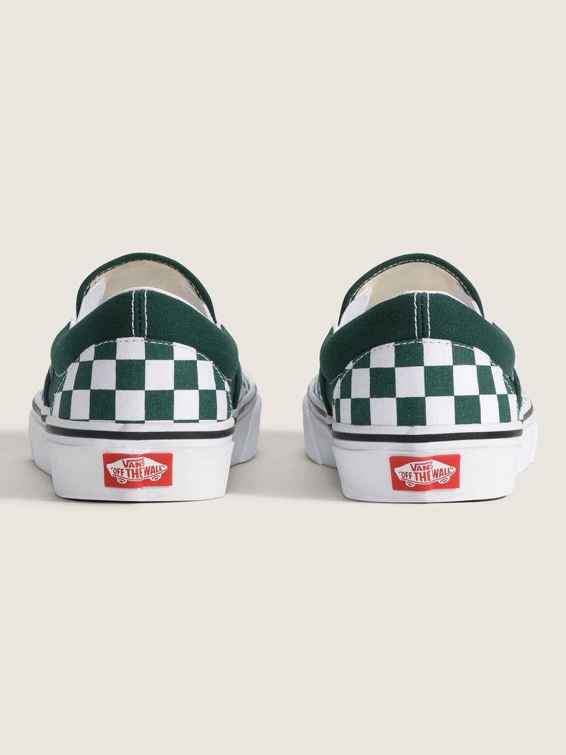 Zapatilla Adulto Slip On Checker Verde Vans