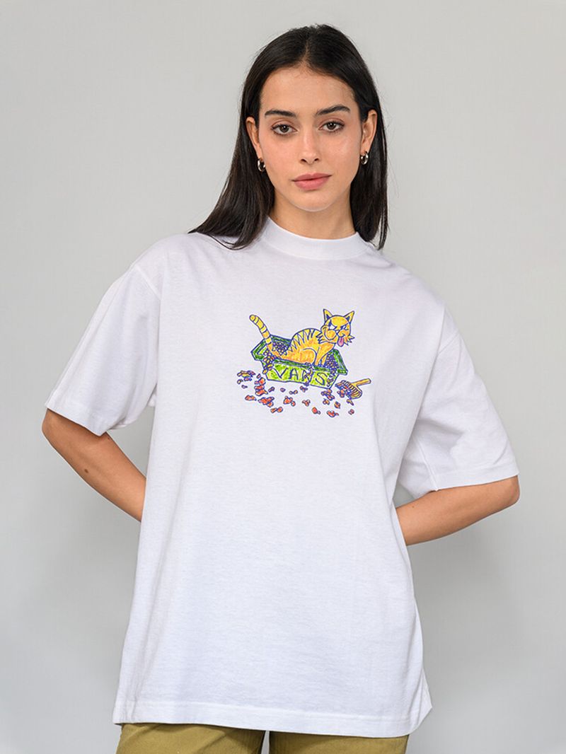 Polera M/C Hombre Litter Blanco Vans