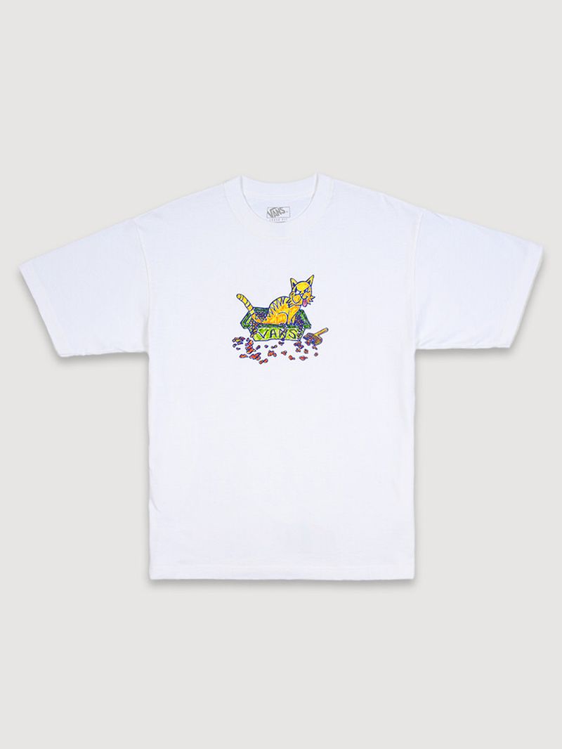 Polera M/C Hombre Litter Blanco Vans