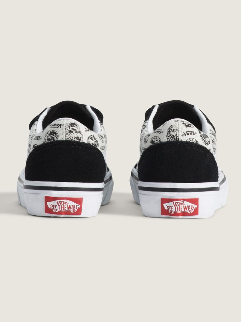 Zapatilla Niño (5 a 12 años) Old Skool V Negro Vans