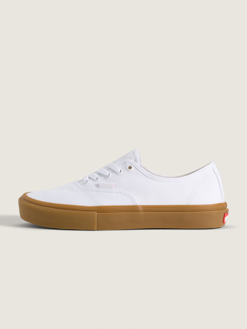 Zapatilla Hombre Skate Authentic Blanco Vans