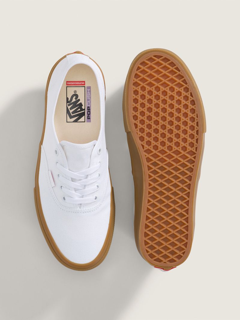 Zapatilla Hombre Skate Authentic Blanco Vans