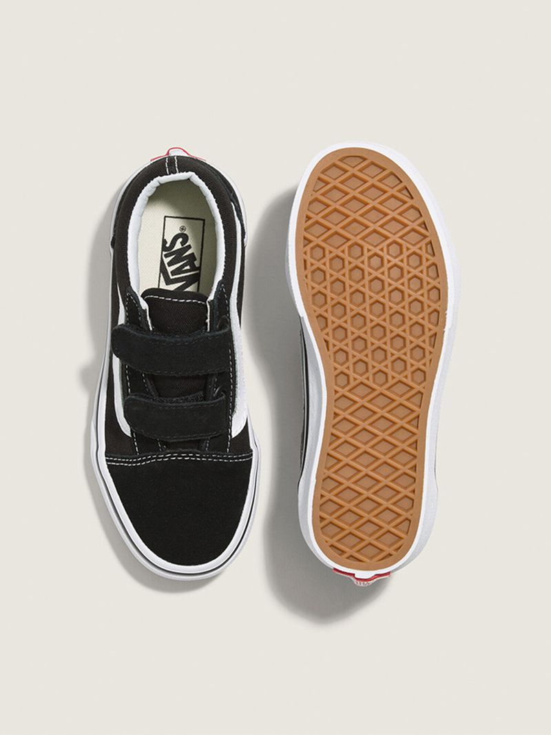 Zapatilla Niño (5 a 12 años) Old Skool V Negro Vans