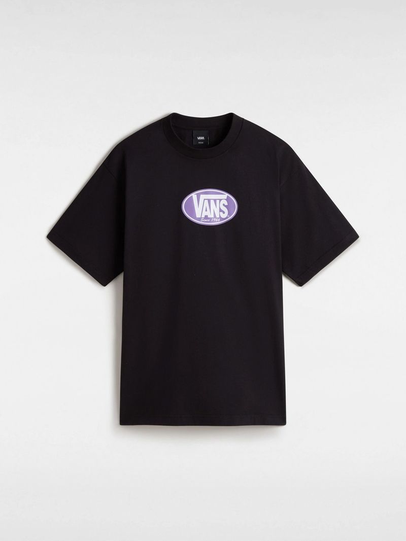 Polera M/C Hombre Premium Oval SS Negro Vans