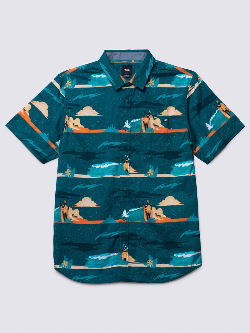 Camisa 2022 Pipe Masters Ss Woven Verde