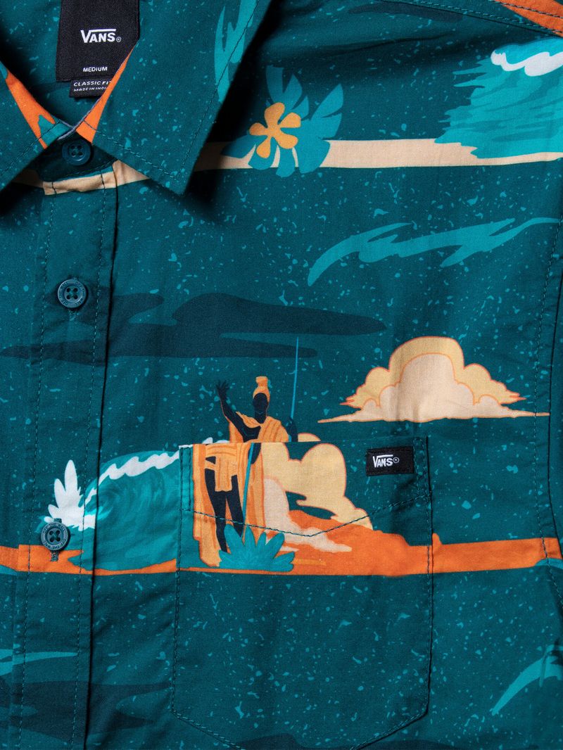 Camisa 2022 Pipe Masters Ss Woven Verde