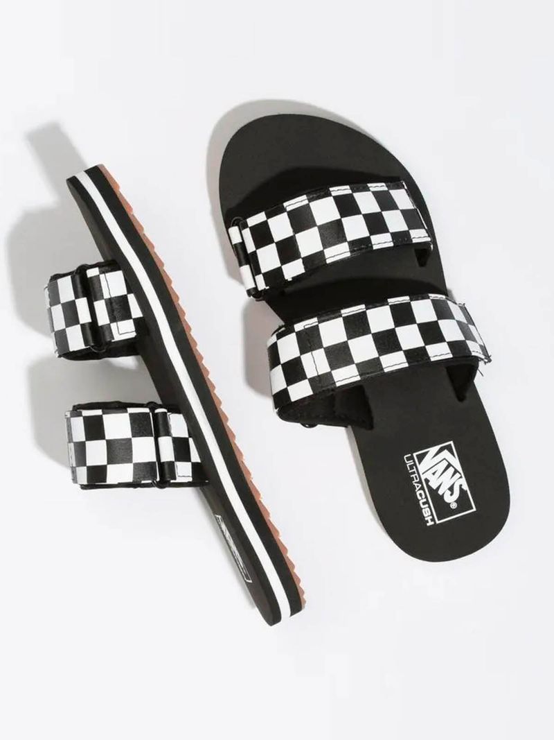 Sandalias Mujer Cayucas Slide On Negro Vans