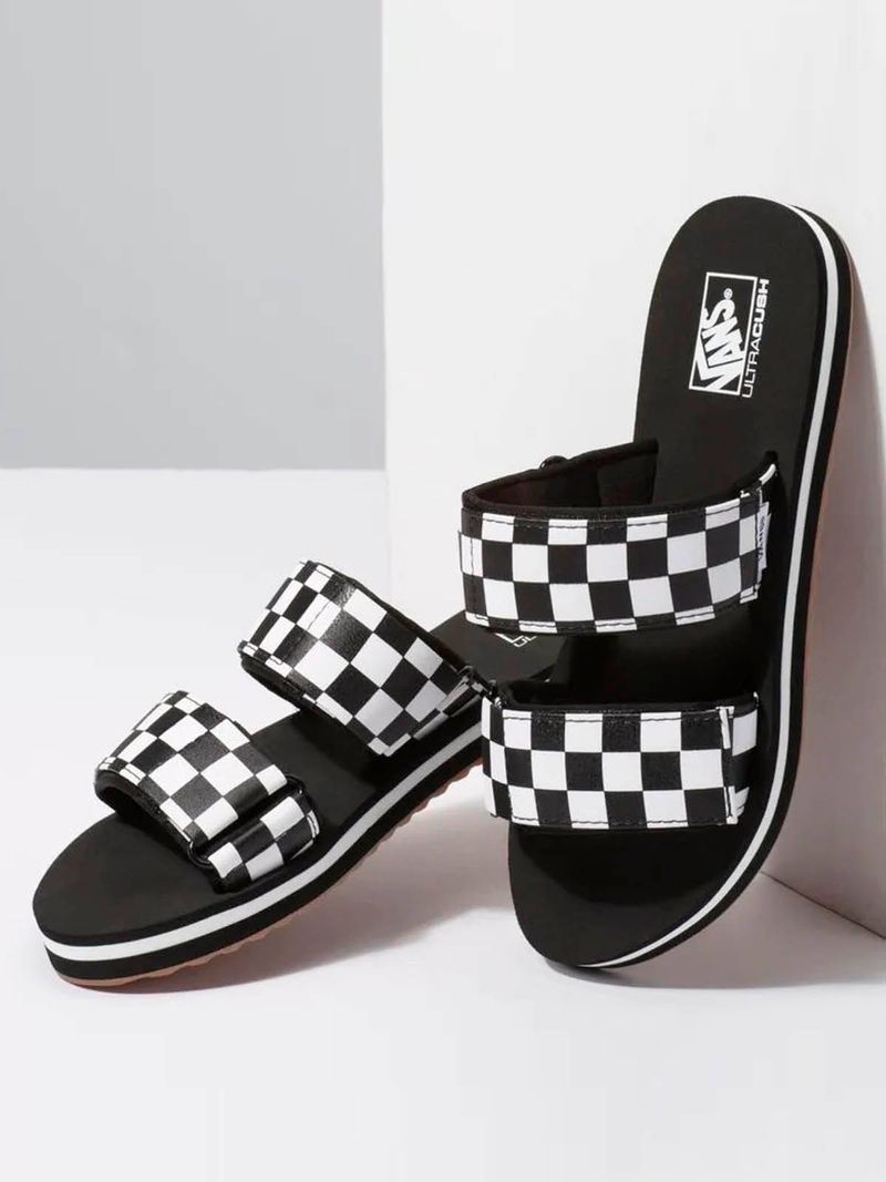 Sandalias Mujer Cayucas Slide On Negro Vans