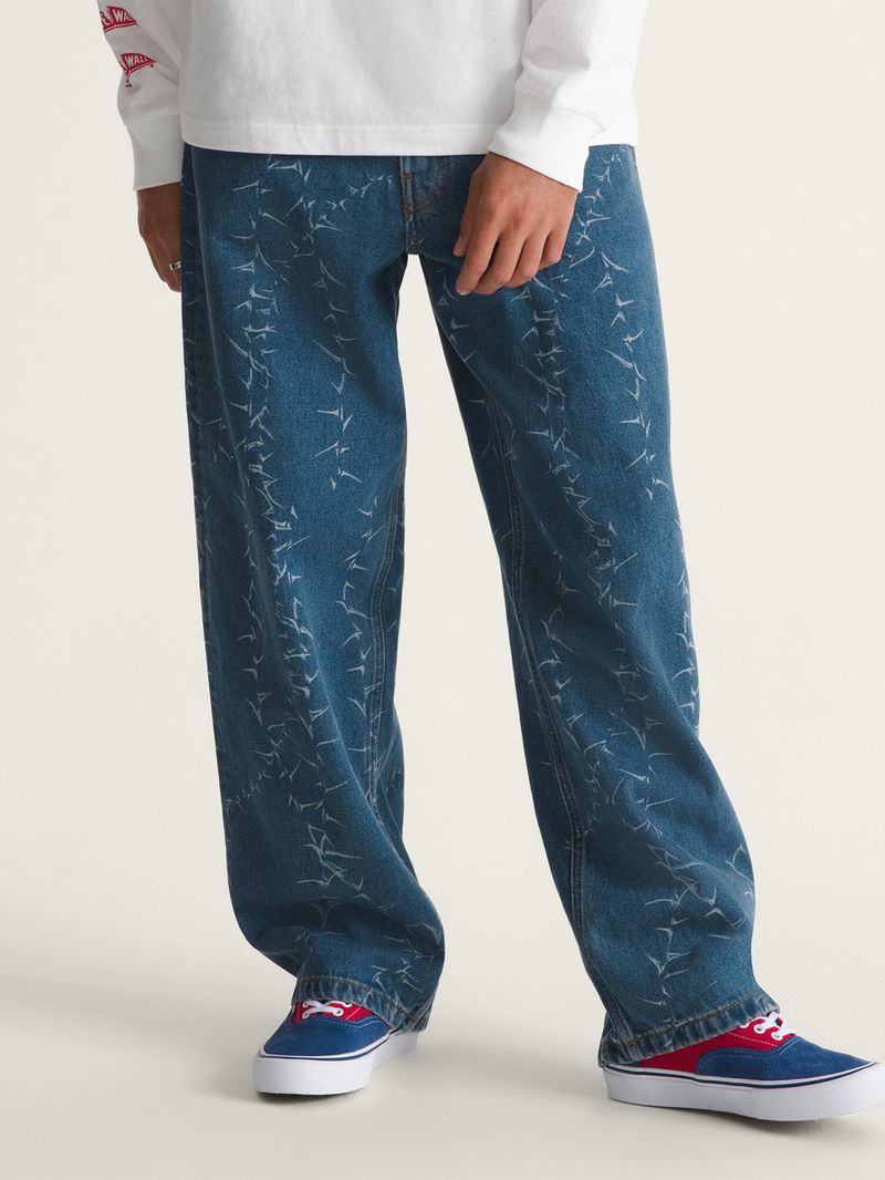 Pantalon Hombre Check-5 Baggy Denim  Azul Vans