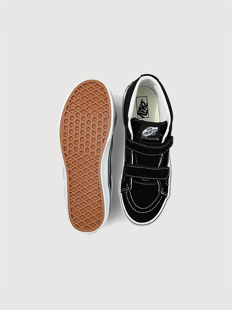 Zapatilla Junior (8 a 14 años) Sk8-Mid V Negro Vans