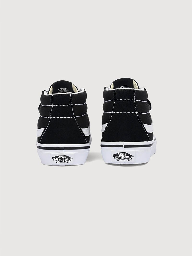 Zapatilla Junior (8 a 14 años) Sk8-Mid V Negro Vans