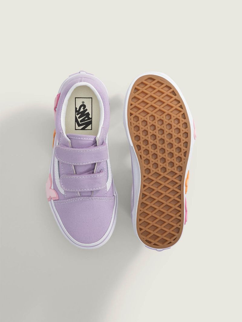 Zapatilla Niño (5 a 12 años) Old Skool V Morado Vans