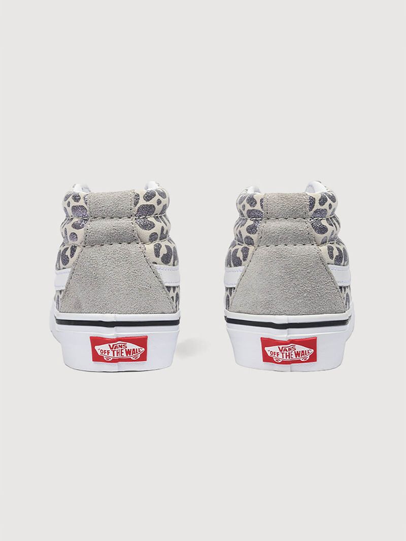 Zapatilla Junior (8 a 14 años) Sk8-Mid Gris Vans