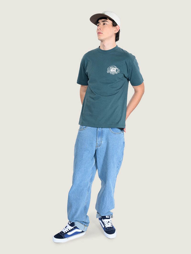 Polera M/C Hombre Hot Lines Tee Gris Vans