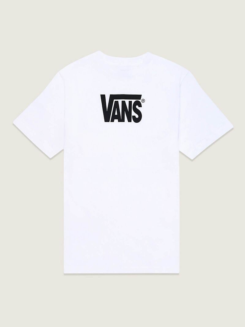 Polera M/C Nino Stretch Logo Blanco Vans
