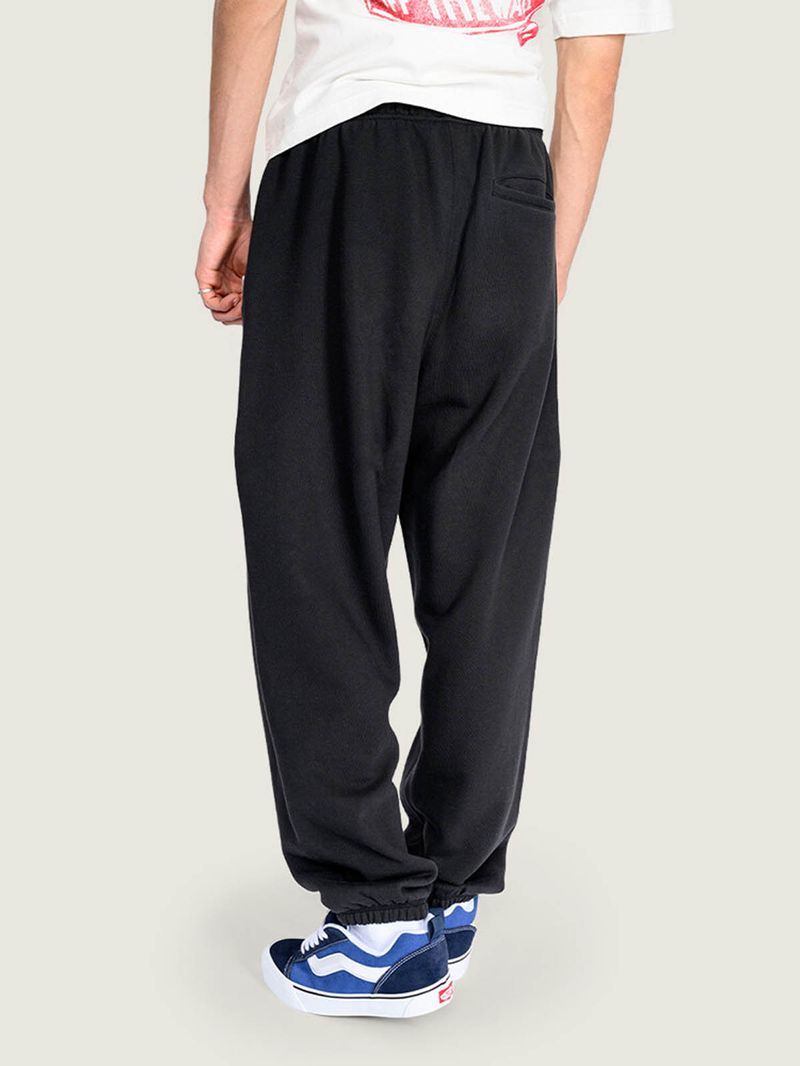 Pantalon Buzo Hombre Stretch Logo Fleece Negro Vans