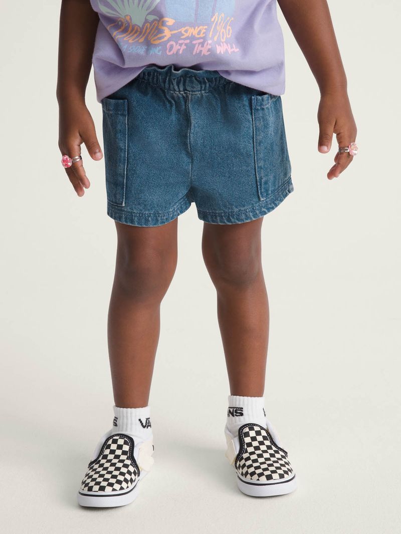 Short Nina Joy Ruffled E-Waist  Azul Vans