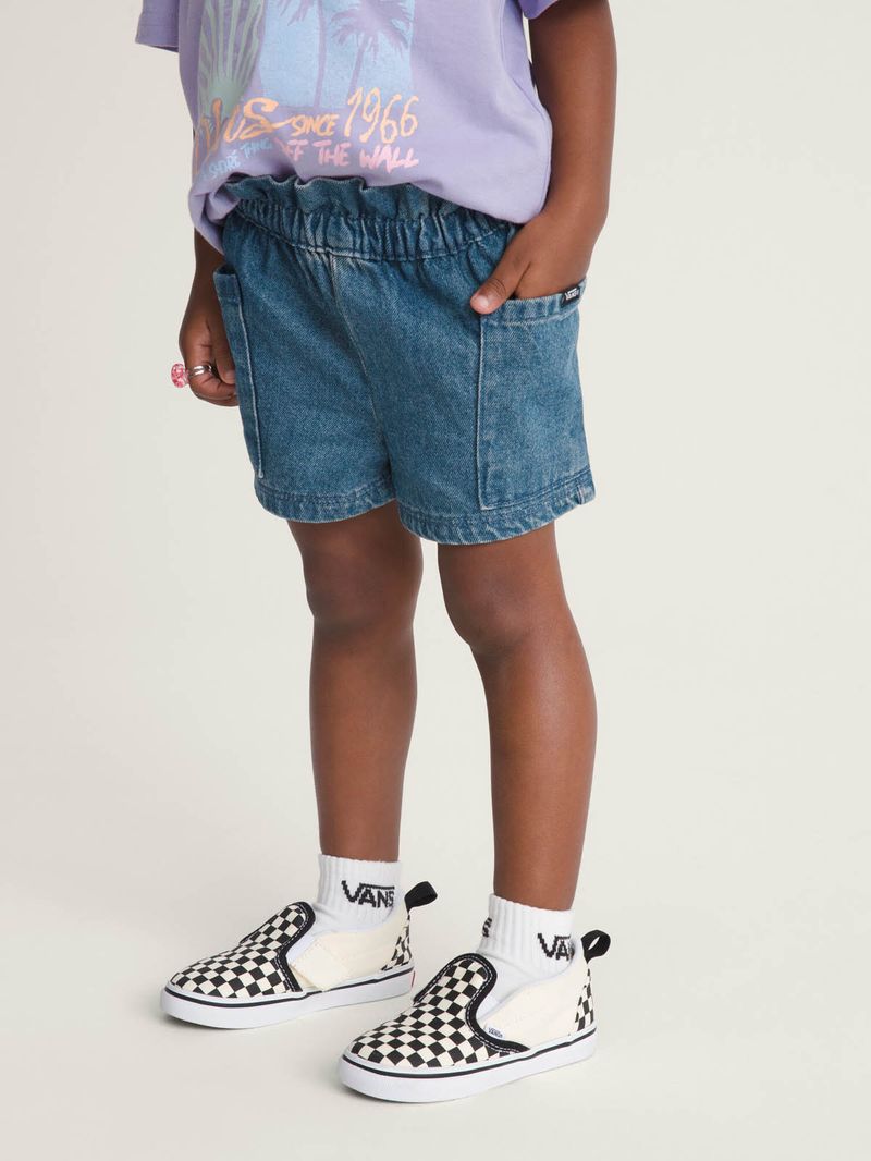 Short Nina Joy Ruffled E-Waist  Azul Vans