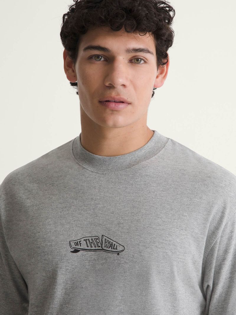 Polera M/C Hombre Buckled Tee Gris Vans