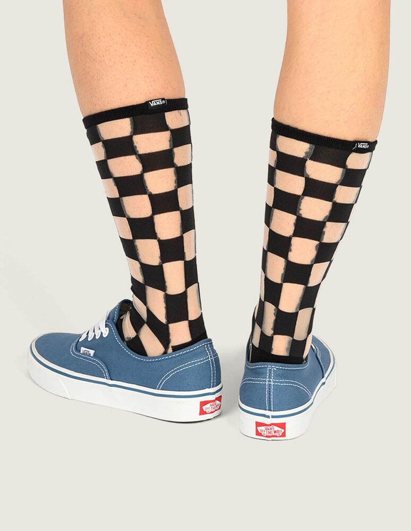 Calcetin Adulto Hazy Sheer Crew Negro Vans