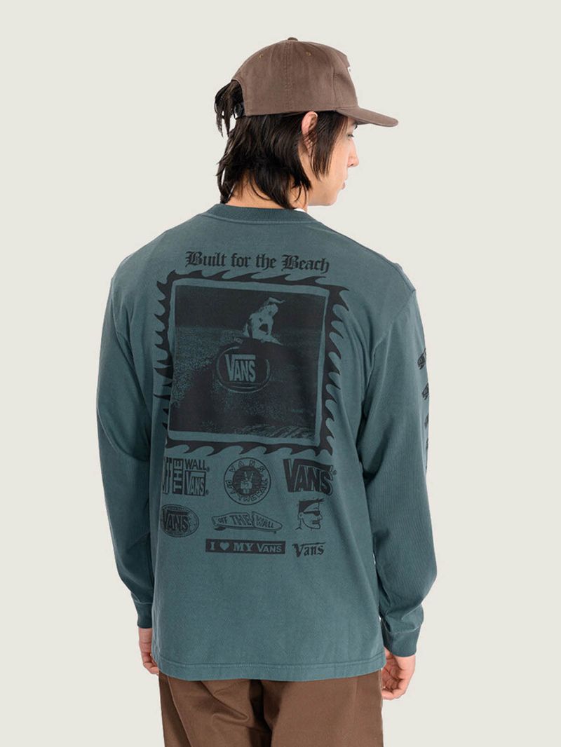 Polera M/L Hombre I Need My Ls Tee Gris Vans