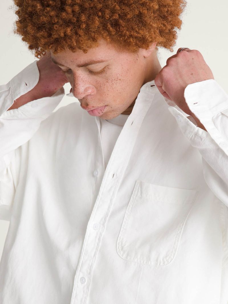 Camisa M/L Hombre Lawson Solid Oxford Blanco Vans