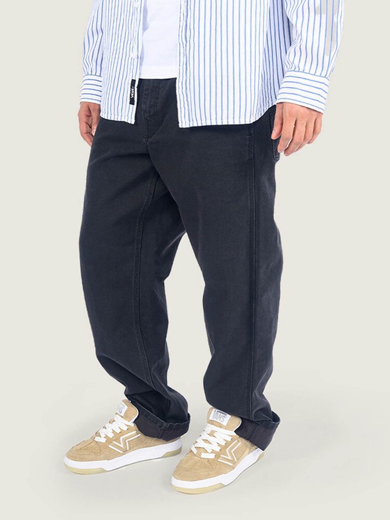 Pantalon Hombre Drill Chore Loose Ca Negro Vans