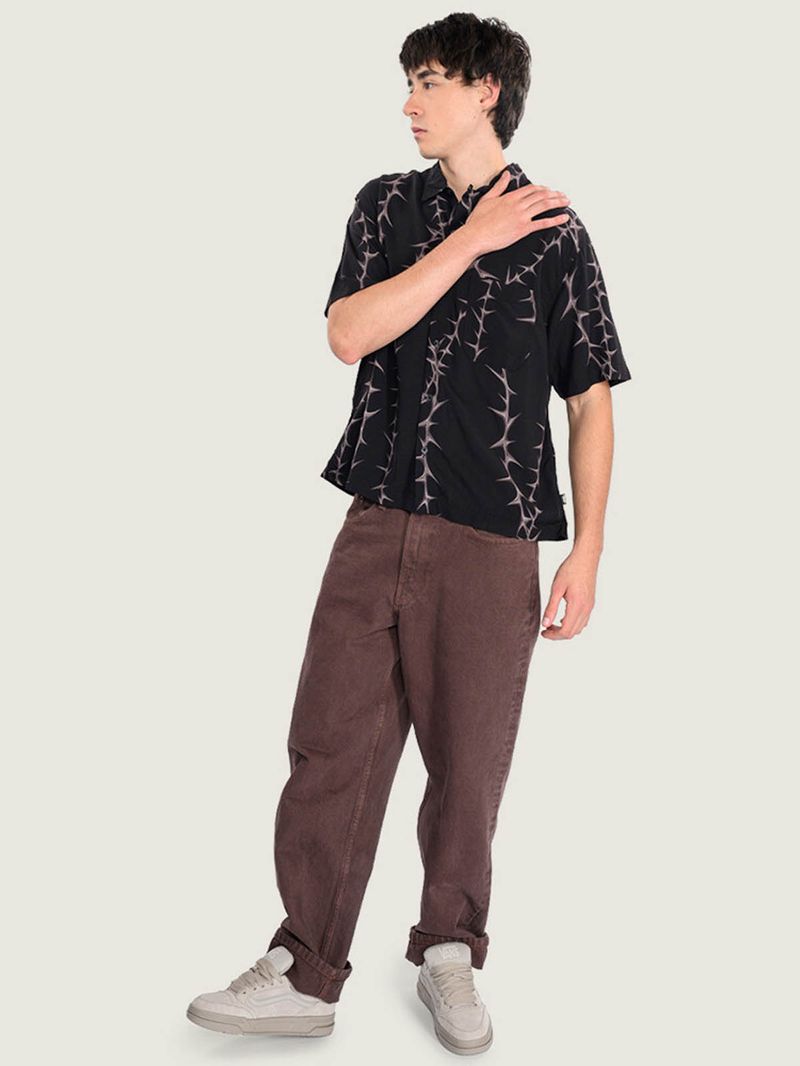 Camisa M/C Hombre Van Doren Printed Ca Negro Vans