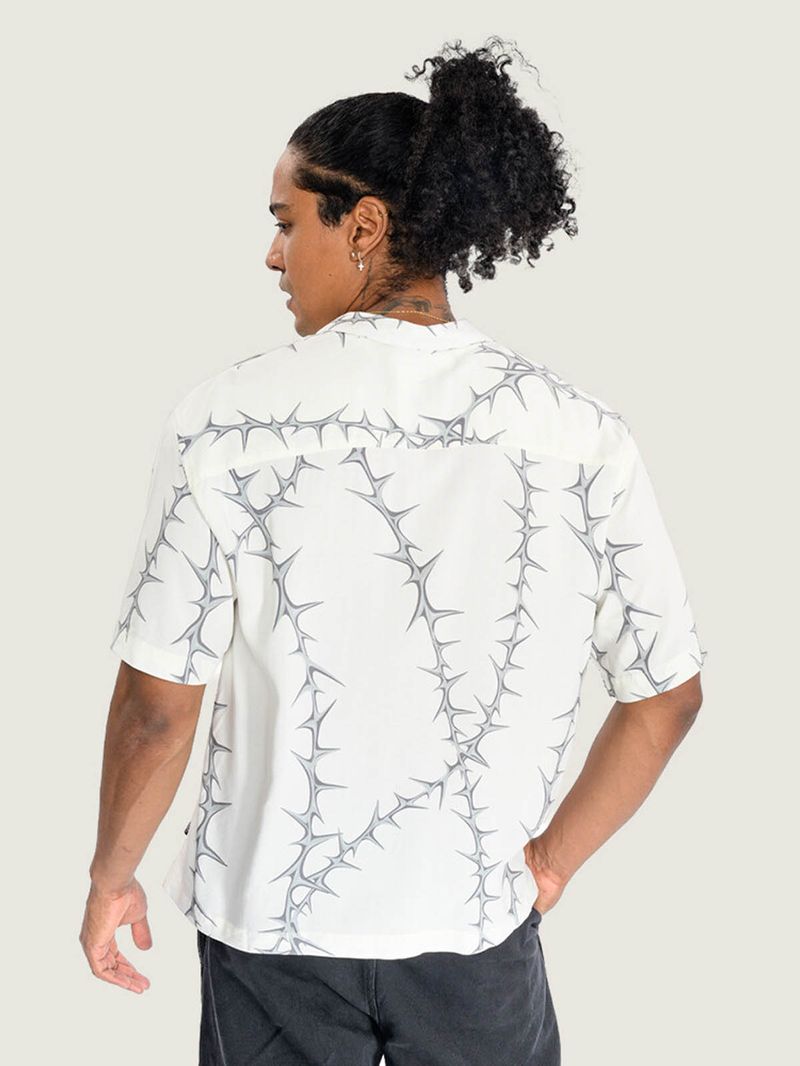 Camisa M/C Hombre Van Doren Printed Ca Blanco Vans