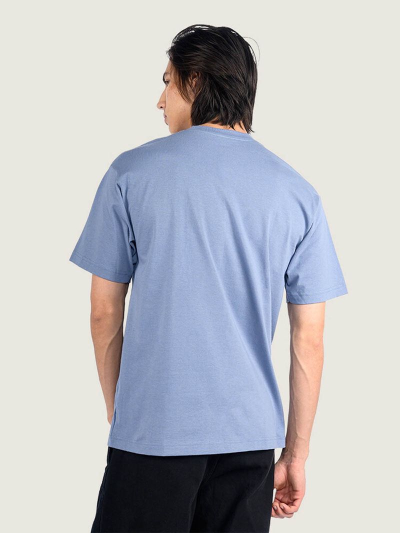 Polera M/C Hombre Wave Check Tee Gris Vans