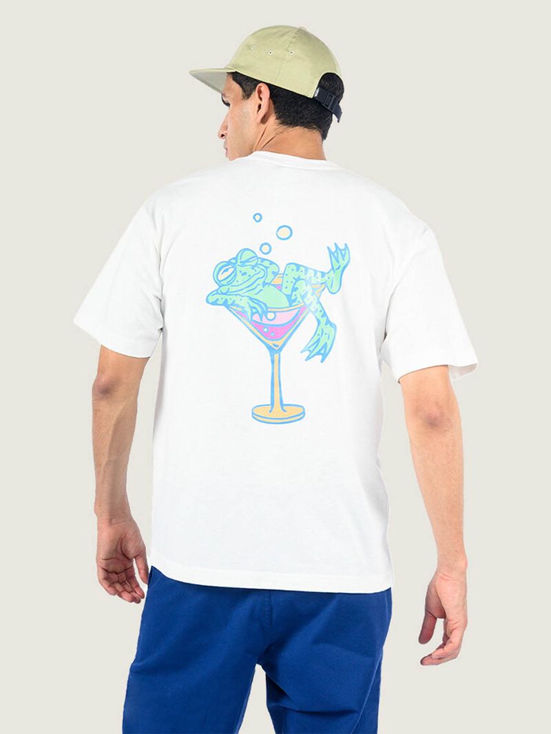 Polera M/C Hombre Bar Hopper Tee Blanco Vans