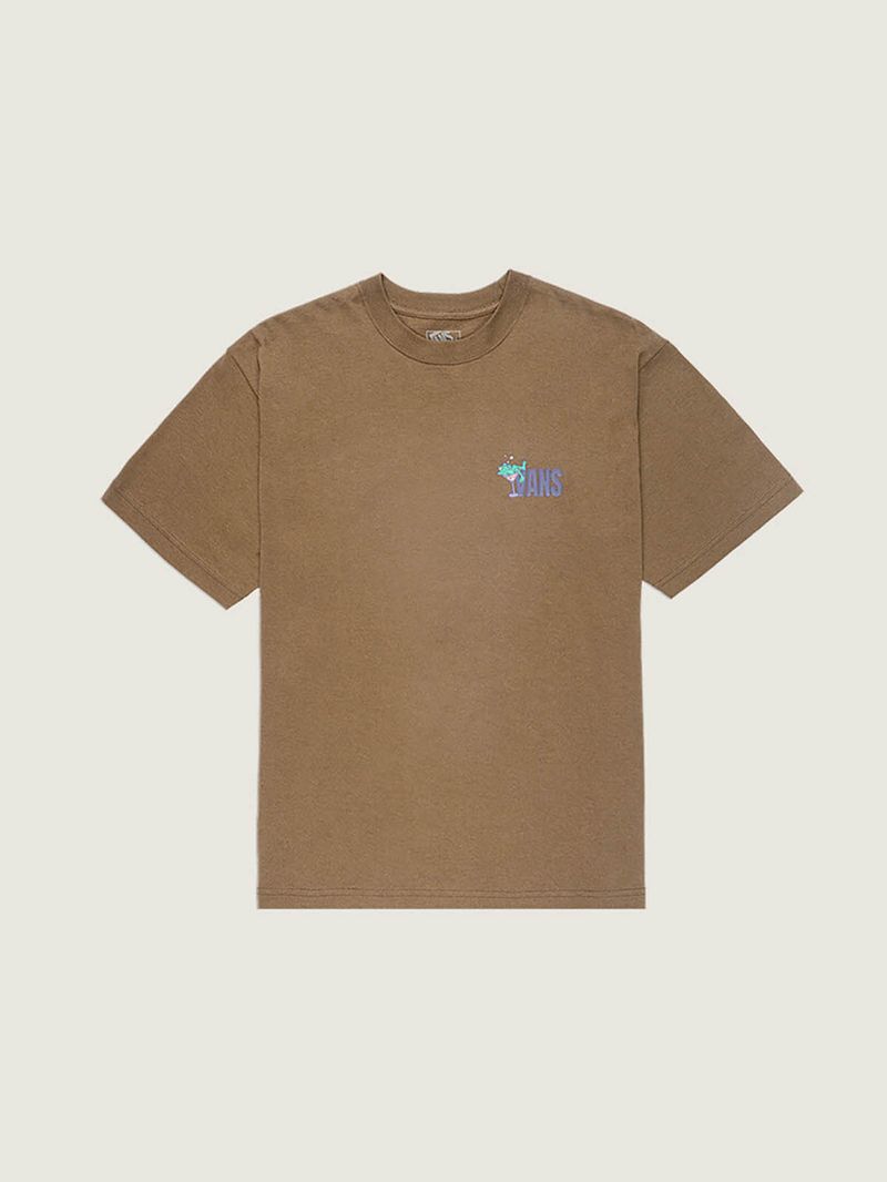 Polera M/C Hombre Bar Hopper Tee Café Vans